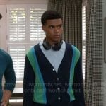 Tyrell’s colorblock cardigan on Beyond the Gates