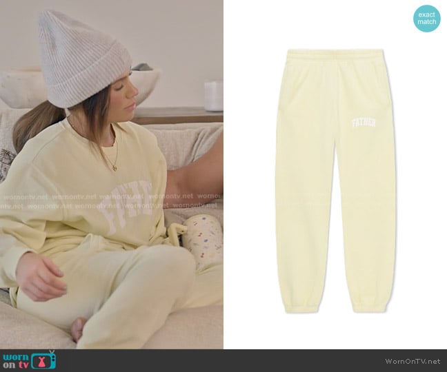 Jessi’s yellow sweatpants on SLOMW