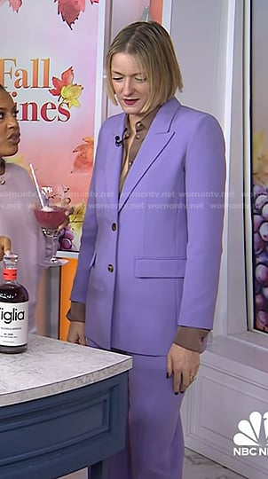 Vanessa Price’s lilac blazer and pants on Today