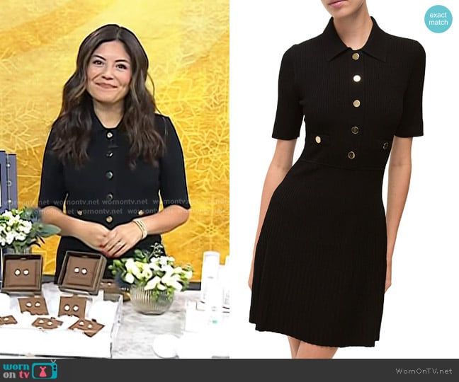Veronica Beard Lauper Short Sleeve Minidress worn by Adrianna Barrionuevo Brach on Today