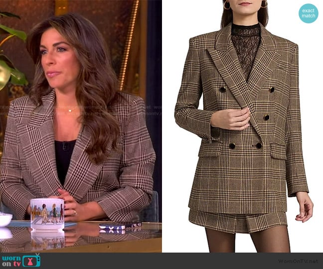 Alyssa’s plaid blazer on The View Alyssa’s plaid blazer on The View