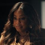 Emerald’s gold medusa necklace on Alls Fair