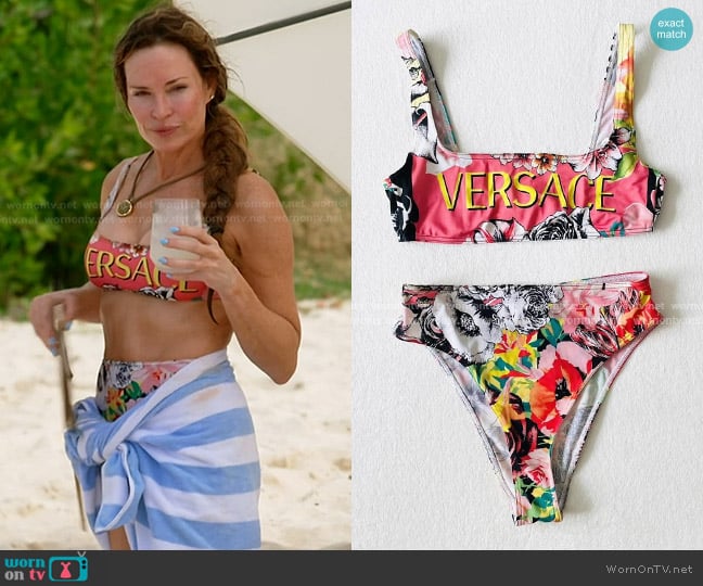 Versace SS 2019 Collection worn by Britani Bateman on The Real Housewives of Salt Lake City