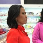 Vicky’s orange ruffle top on Today