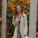 Victoria’s zebra print dress on The Young and the Restless