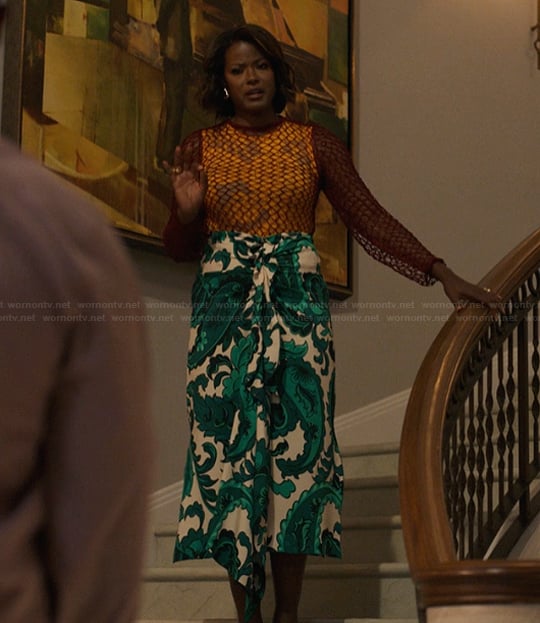 Viv's crochet knit top on Bel-Air