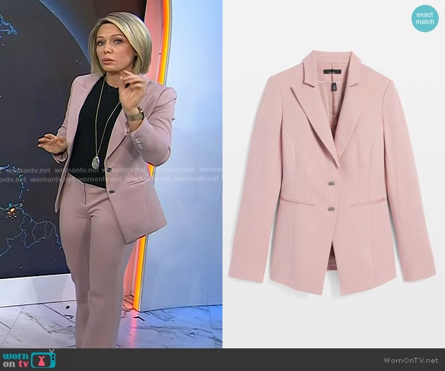 White House Black Market Two-Button Blazer in Luster worn by Dylan Dreyer on Today