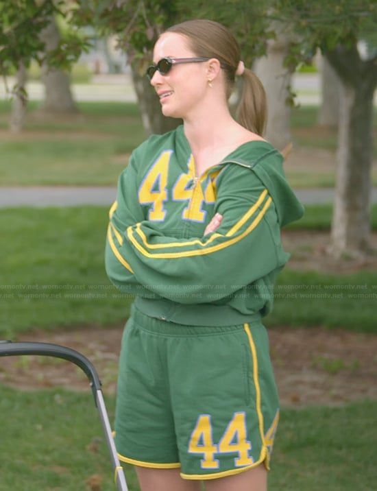 Whitney's green 444 hoodie on The Secret Lives of Mormon Wives