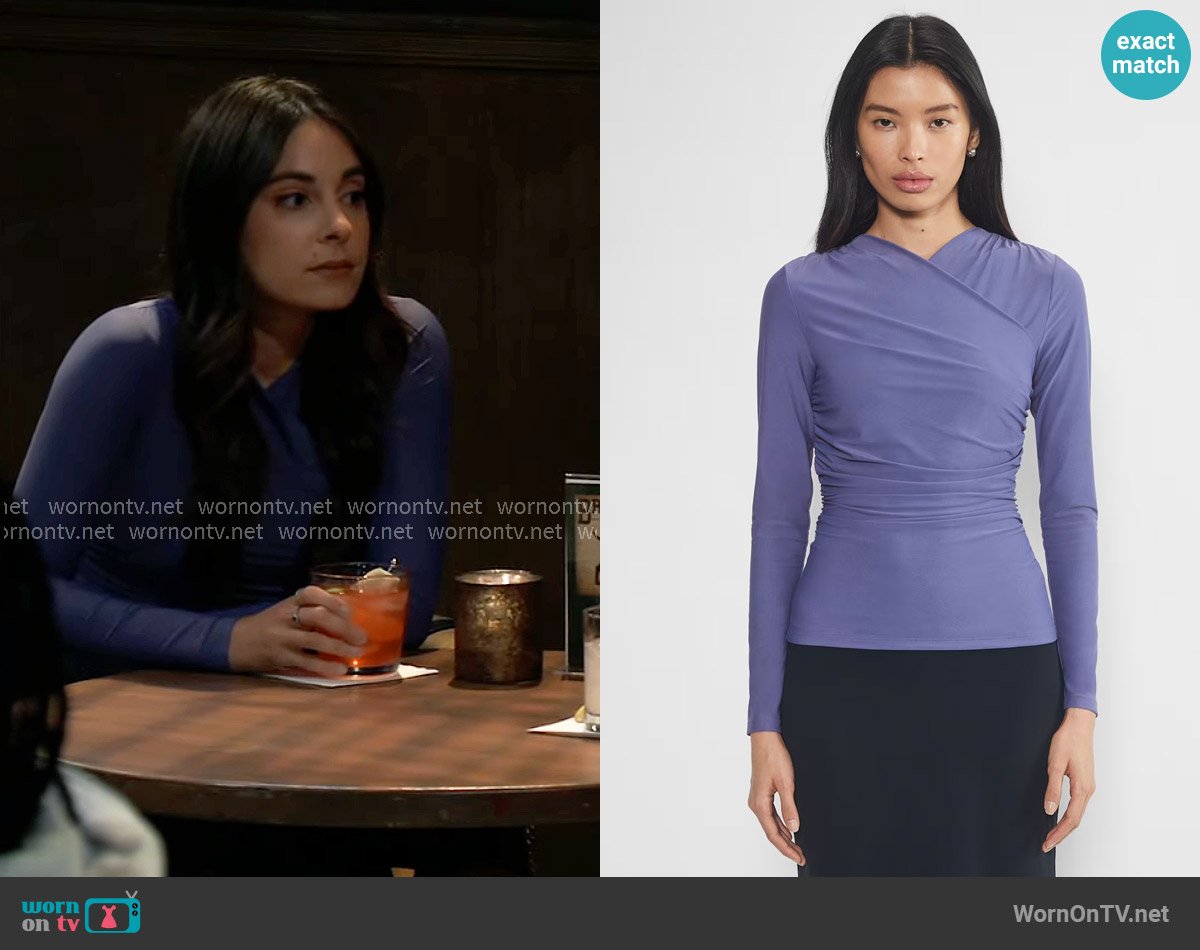 Wilfred at Aritzia Seraphina Longsleeve Top worn by Molly Lansing-Davis (Kristen Vaganos) on General Hospital