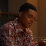 Will’s plaid sequin shirt on Bel-Air