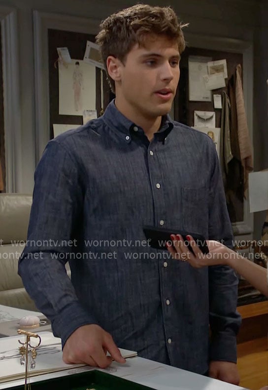 Will’s chambray shirt on The Bold and the Beautiful