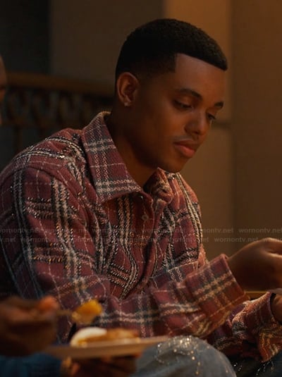 Will's plaid sequin shirt on Bel-Air