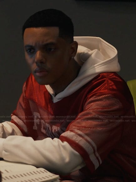 Will's red jersey shirt on Bel-Air