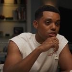 Will’s white muscle tank on Bel-Air