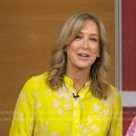 Lara’s yellow floral blouse on Good Morning America