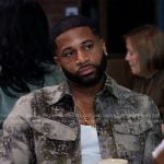 Zac’s pixel print jacket on Tyler Perrys Sistas