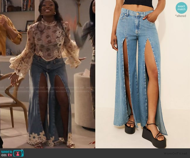 Hilary’s slit front jeans on Bel-Air Hilary’s slit front jeans on Bel-Air