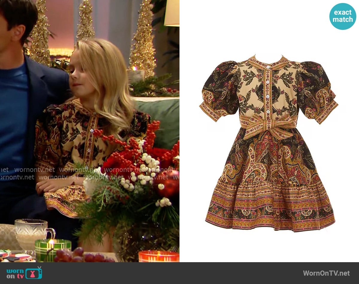 A Loves A Bubble Sleeve Dress worn by Kelly Spencer (Sophia Paras McKinlay) on The Bold and the Beautiful