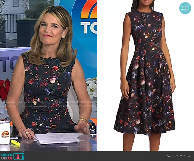 Adam Lippes Eloise Sleeveless Midi-Dress worn by Savannah Guthrie on Today