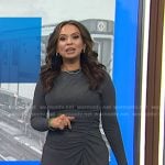 Adelle’s grey ruched dress on Today