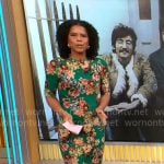 Adriana Diaz's green floral dress on CBS This Morning