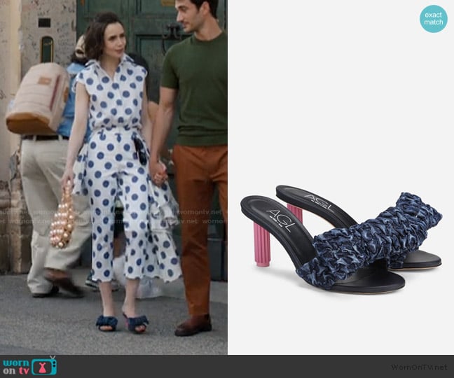 AGL Dorica S Goffre worn by Emily Cooper (Lily Collins) on Emily in Paris