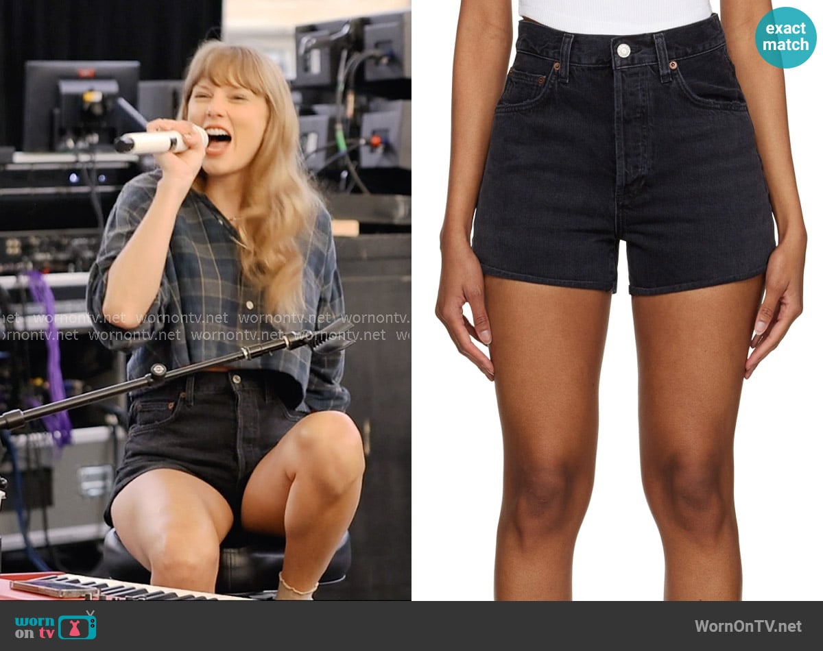 Agolde Dee Shorts worn by Taylor Swift on The End of an Era