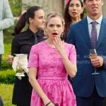 Ainsley’s pink lace dress on Loot