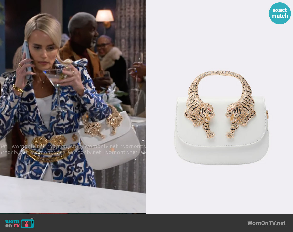 Akira Luxe Life Purse worn by Vanessa McBride (Lauren Buglioli) on Beyond the Gates