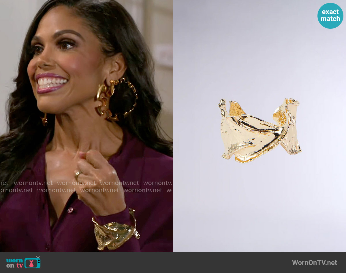 Akira True Vibes Cuff Bracelet worn by Dani Dupree (Karla Mosley) on Beyond the Gates
