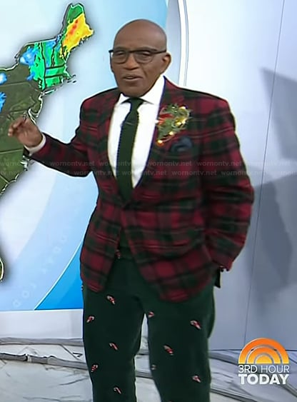 Al Roker’s green candy cane pants on Today