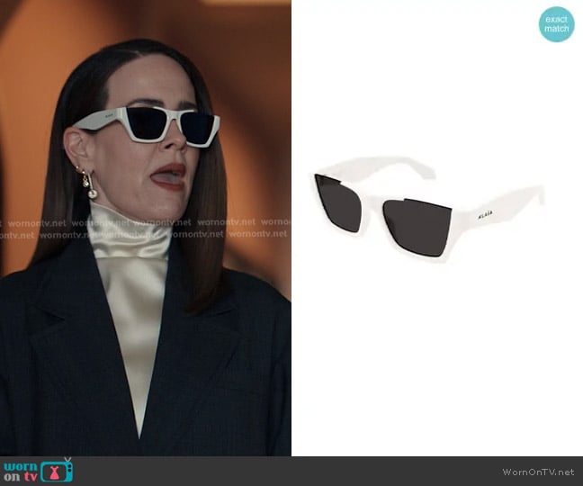 Alaia Azzedine AA0081S Sunglasses worn by Carrington Lane (Sarah Paulson) on Alls Fair