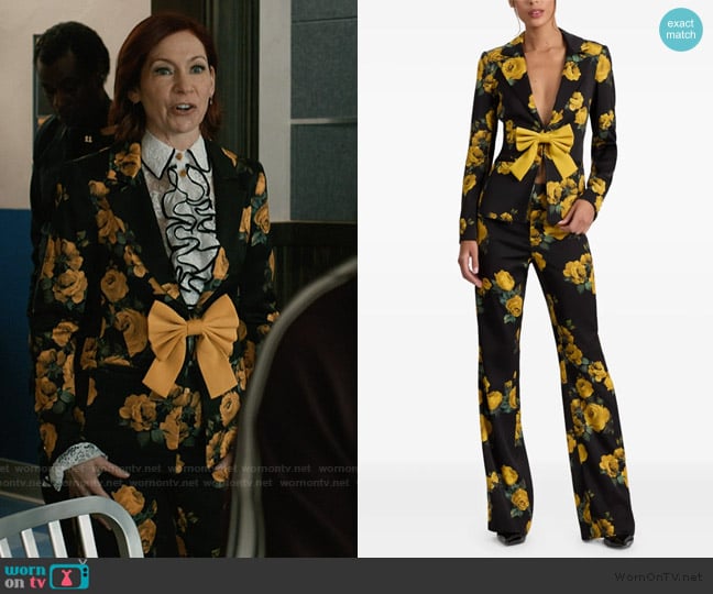 Alice + Olivia Mya Kissing Front Blazer worn by Elsbeth Tascioni (Carrie Preston) on Elsbeth