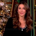 Alyssa’s black embellished dress on The View