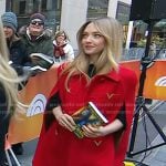 Amanda Seyfried’s red cape coat on Today
