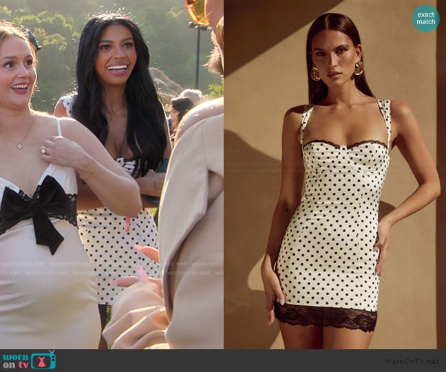 American Threads Claudelle Bodycon Mini Dress worn by ( Layla Taylor) on The Kardashians