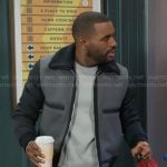 Andre’s jacket with fleece collar on Beyond the Gates