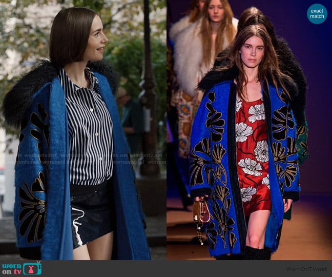 Andrew GN 2015 Fall Collection worn by Emily Cooper (Lily Collins) on Emily in Paris