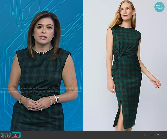 Chloe’s green plaid dress on Today Chloe’s green plaid dress on Today