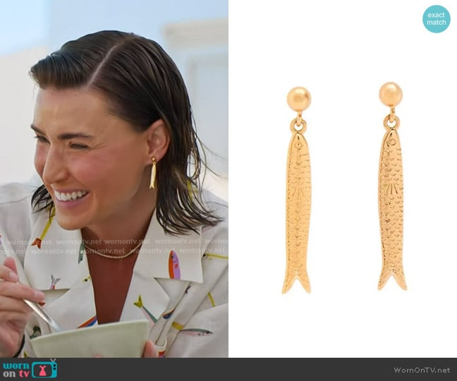 Anni Lu Hippie Fish Earrings worn by Bronwyn Newport on The Real Housewives of Salt Lake City