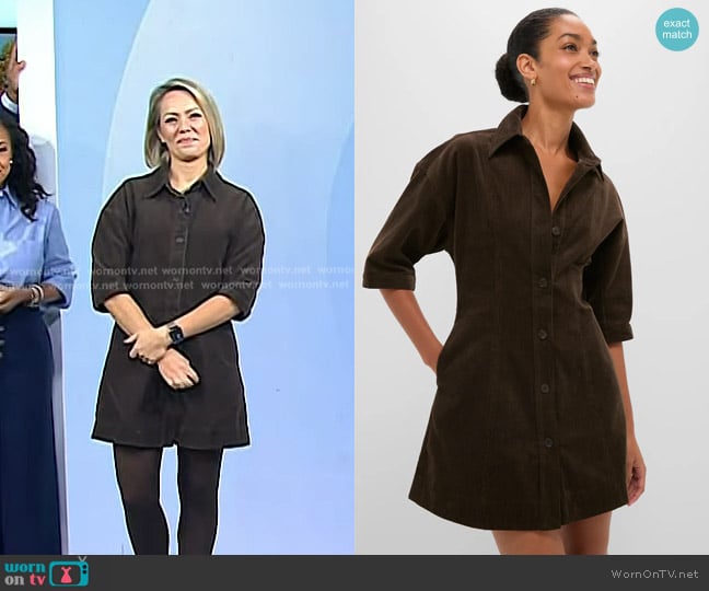 Dylan’s brown corduroy shirtdress on Today Dylan’s brown corduroy shirtdress on Today