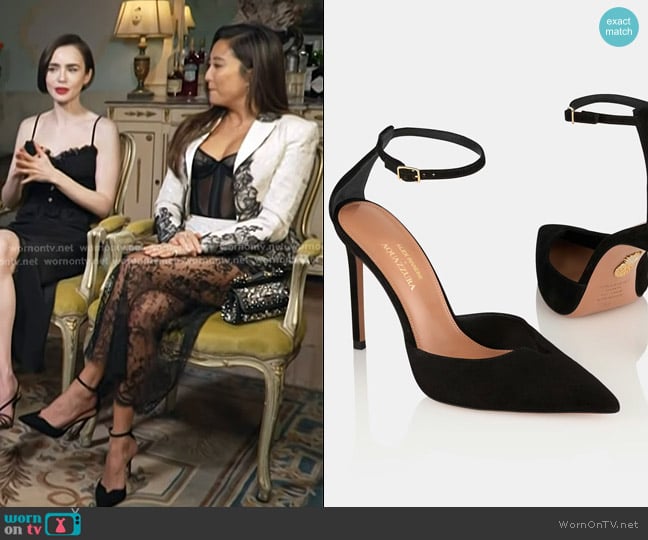 Ashley Park’s ankle strap pumps on Today