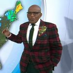 Al Roker’s green candy cane pants on Today