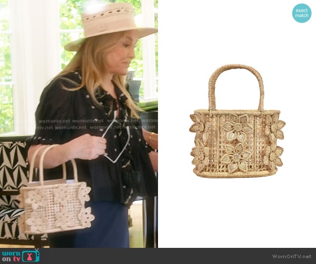 Asha by Ashley McCormick Celine Basket worn by Kathy Hilton on The Real Housewives of Beverly Hills
