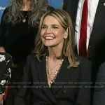 Savannah’s black tuxedo blazer dress on Today