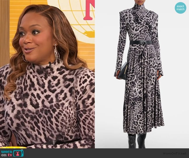 Aviator Nation 5 Stripe Hoodie worn by Sunny Anderson on The Drew Barrymore Show
