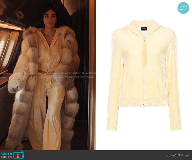 Balenciaga BB Paris Zip-up Hoodie worn by Allura Grant (Kim Kardashian) on Alls Fair