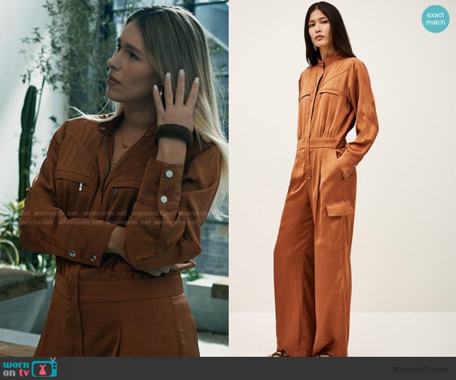 Ba&sh Carmy Flowing Jumpsuit worn by Sveta (Valeriya Denga) on Elsbeth