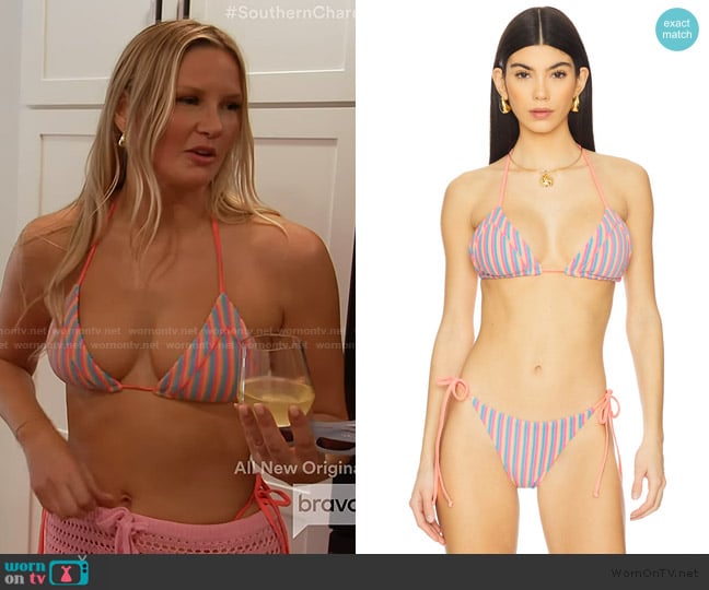 Molly’s striped bikini on Southern Charm Molly’s striped bikini on Southern Charm