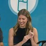 Abbey Stone’s navy peplum top on Today